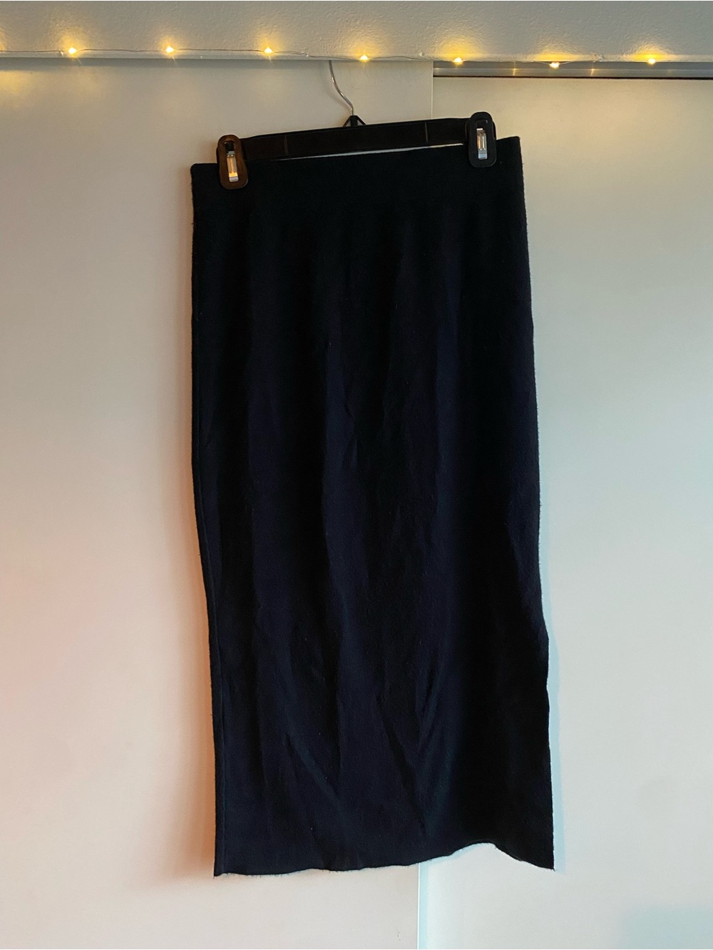 bobeau Black Knit sweater skirt fitted Size S